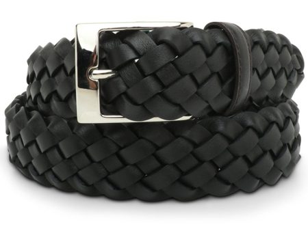 Woven Nappa Belt in Black Cheap