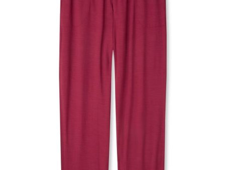 Basel 11 Micro Modal Stretch Lounge Pant in Burgundy Online Sale