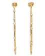 Yellow Gold Diamond Rosata Large Hoop Earrings Cheap