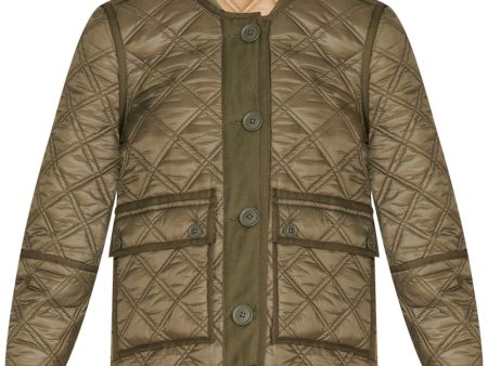 Army Reversible Quilted Marika Puffer Jacket Online Sale