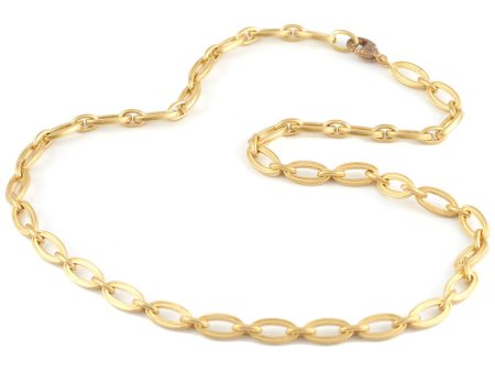 18K Yellow Gold Mirage Link Necklace Supply