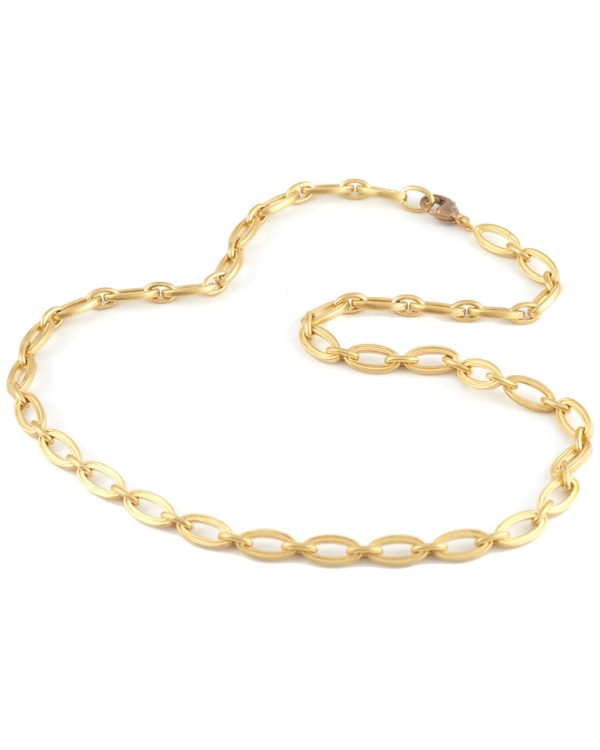 18K Yellow Gold Mirage Link Necklace Supply