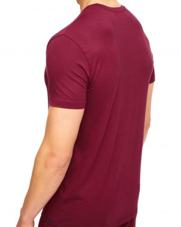 Basel 11 Micro Modal Stretch T-Shirt in Burgundy Fashion