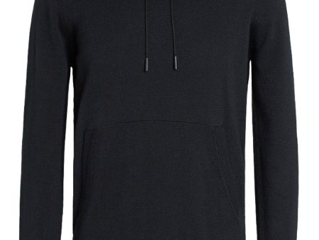 Cotton and Cashmere Hoodie in Black Discount