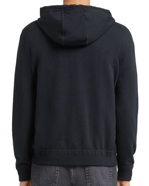 Cotton and Cashmere Hoodie in Black Discount