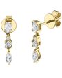 Yellow Gold Maya Diamond Drop Stud Earrings Online