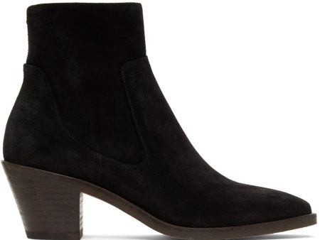 Axel Suede Bootie in Black Supply