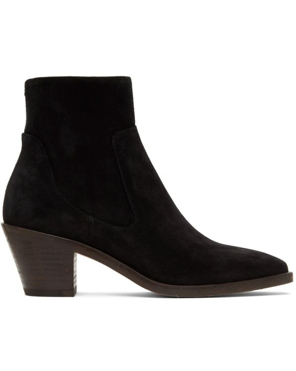 Axel Suede Bootie in Black Supply