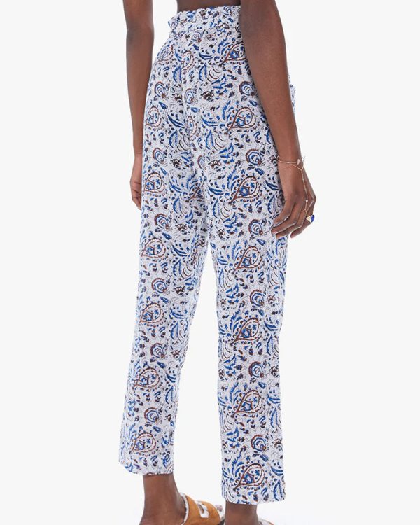 White Mosaic Tayler Pant For Sale