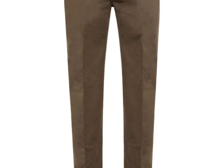 5 Pocket Slim Fit Denim in Light Brown Online Hot Sale