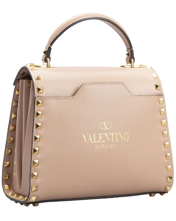 Alcove Rockstud Top Handle Bag in Rose Cannel Online Hot Sale