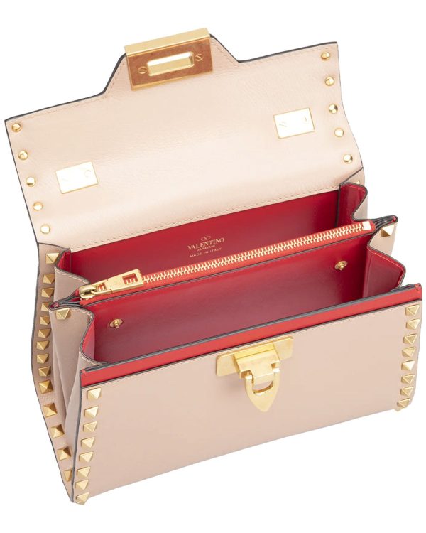 Alcove Rockstud Top Handle Bag in Rose Cannel Online Hot Sale