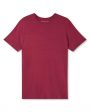 Basel 11 Micro Modal Stretch T-Shirt in Burgundy Fashion