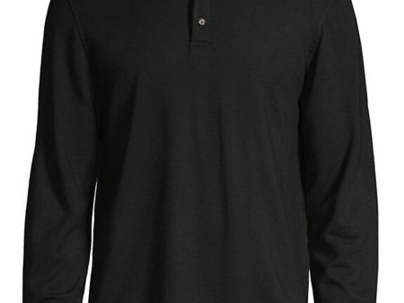 Black Evening Long Sleeve Polo Online now