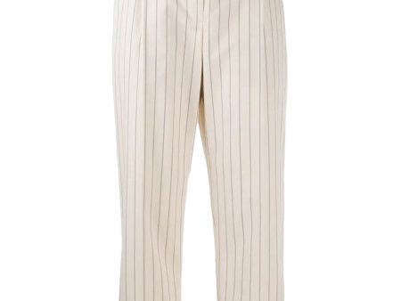 Pinstripe Paperbag Trousers Online Hot Sale