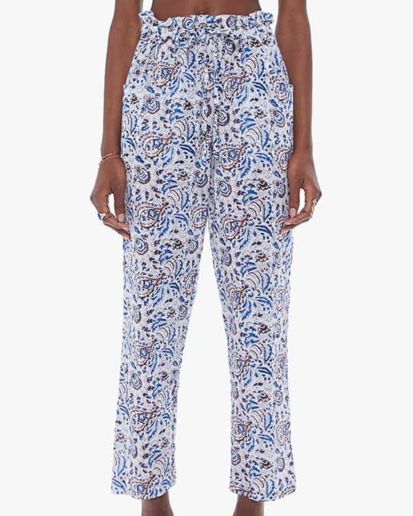 White Mosaic Tayler Pant For Sale