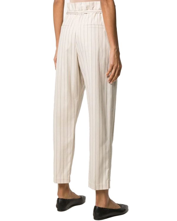 Pinstripe Paperbag Trousers Online Hot Sale