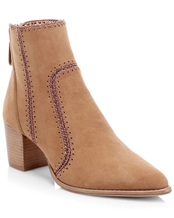 Benta Suede Bootie in Tan Supply