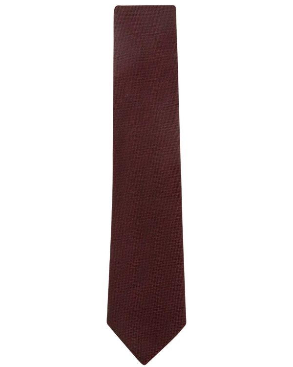 Wine Wool and Silk Tie Cheap