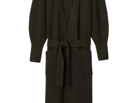 Army Long Belted Nora Cardigan Hot on Sale