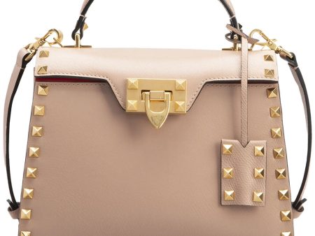 Alcove Rockstud Top Handle Bag in Rose Cannel Online Hot Sale