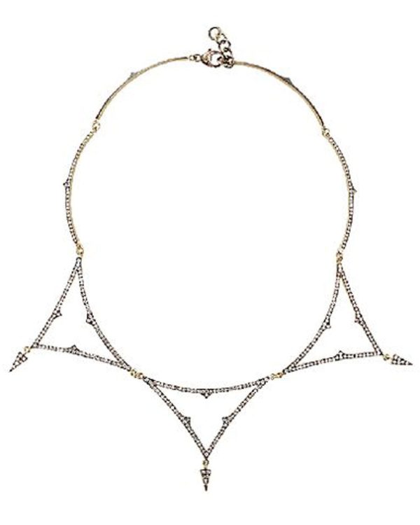 Yellow Gold Diamond Kite Necklace For Sale