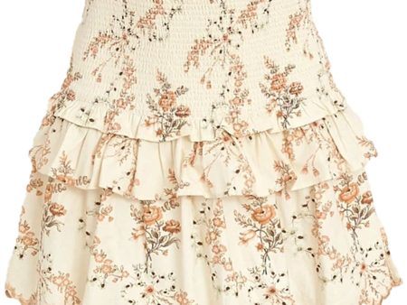 Amber Dust Floral Sowa Mini Skirt Supply